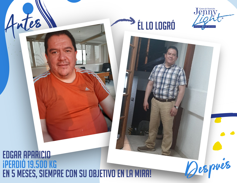 Edgar Aparicio – 45 años – 19.5 kg