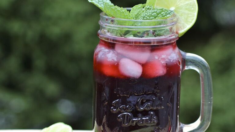 Mojito de jamaica sin azúcar