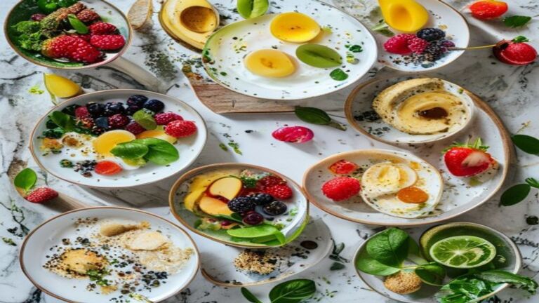 30 desayunos saludables para bajar de peso: bowls variados con frutas, yogur, granola y huevos